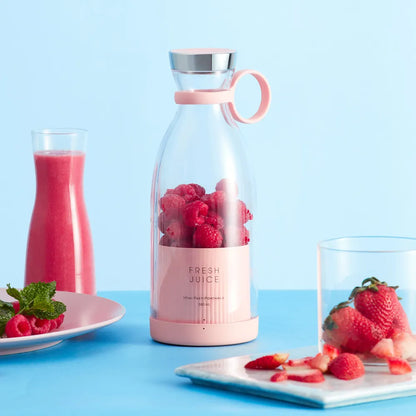 Mini Blender à fruits -  électrique & sans fil - portable 350ml - 2 couleurs