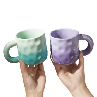 Tasse à café en céramique avec un style couleur dégradée 350ml